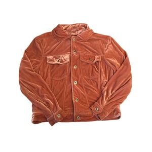 Me Jane ladies Light pink soft Velvet button up sweater jacket S Barbie cute Y2K